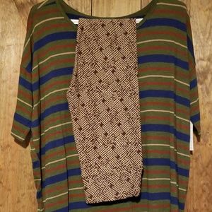 Small Lularoe Irma and free leggings